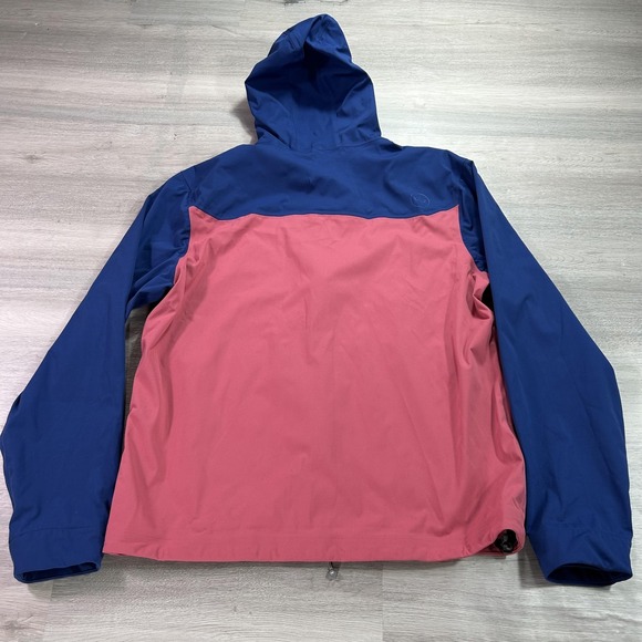 Peter Millar Hyperlight Link Jacket Mens Large Pink Hooded Waterproof Rain - Picture 2 of 14